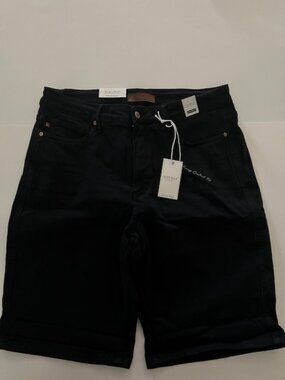 Judy Blue Black Tummy Control Bermuda Shorts High Waist 1X NWT